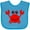 Turquoise, variant on Inktastic Cute Red Crab Boys or Girls Baby Bib