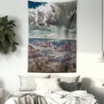 thumbnail image 3 of Farmhouse Decor Tapestry, Cumulus Clouds on Grand Canyon Valley with Hazy Beams Idyllic Nature Image, Wall Hanging for Bedroom Living Room Dorm Decor, 40W X 60L Inches, White Brown, by Ambesonne, 3 of 5