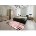 thumbnail image 4 of Ahgly Company Indoor Rectangle Patterned Pink Bubble Gum Pink Area Rugs, 7' x 10', 4 of 6