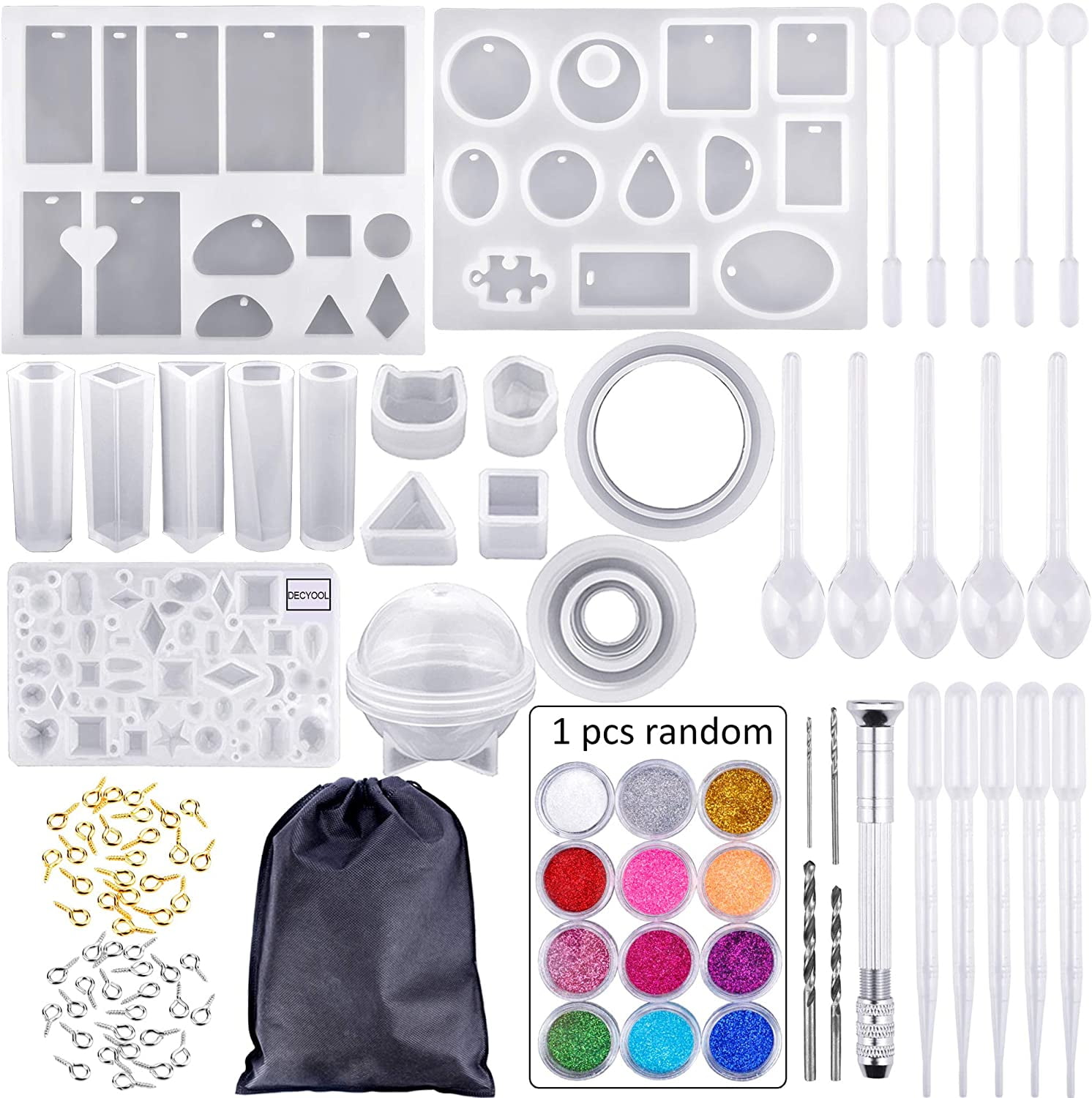 TM LolliBeads 18 Pcs Set Jewelry Making Tools in Zippered Case Jewelry Making Tools Kit