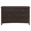 Oxford Baby Universal 6-Drawer Dresser, Espresso