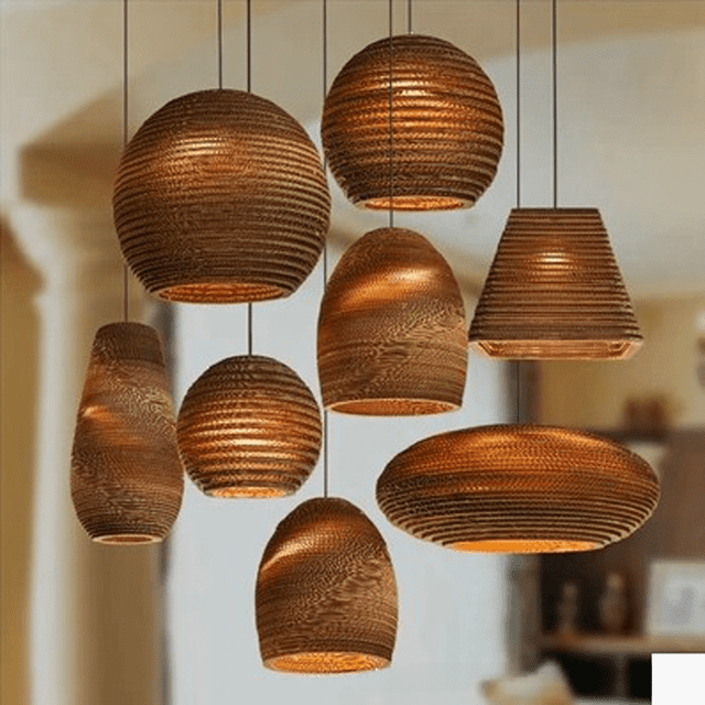 Lámpara colgante de crisálida desnuda personalizada para sala de estar, comedor, dormitorio, luz colgante de papel con azulejos, cafetería creativa, bar, 110-220 V