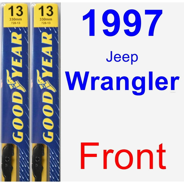 1997 Jeep Wrangler Wiper Blade Set/Kit (Front) (2 Blades) - Premium -  