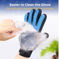 thumbnail image 3 of Guante removedor de pelo para mascotas – Cepillo suave para el cuidado de mascotas – Guante para quitar el pelo – Guante de masaje con diseño mejorado de cinco dedos – Perfecto para perros y gatos con pelo largo y corto – 1 paquete (mano derecha) ER, 3 of 6