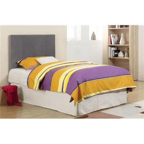 Furniture of America IDF-7008GF-HB-T Marcey Twin Headboard, Gray Fabric
