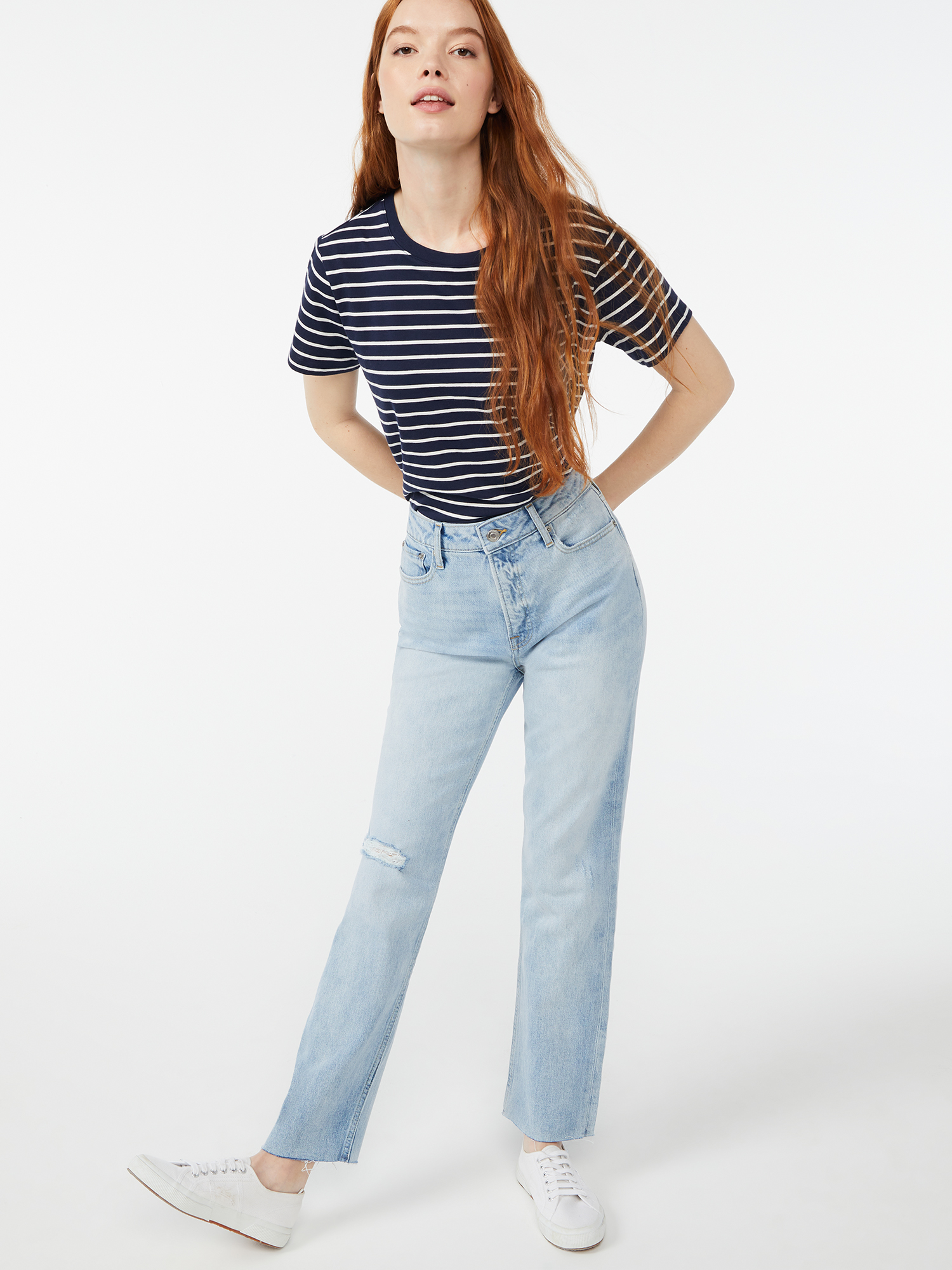 Free Assembly Women's Super High Rise Straight Jeans - image 3 of 5