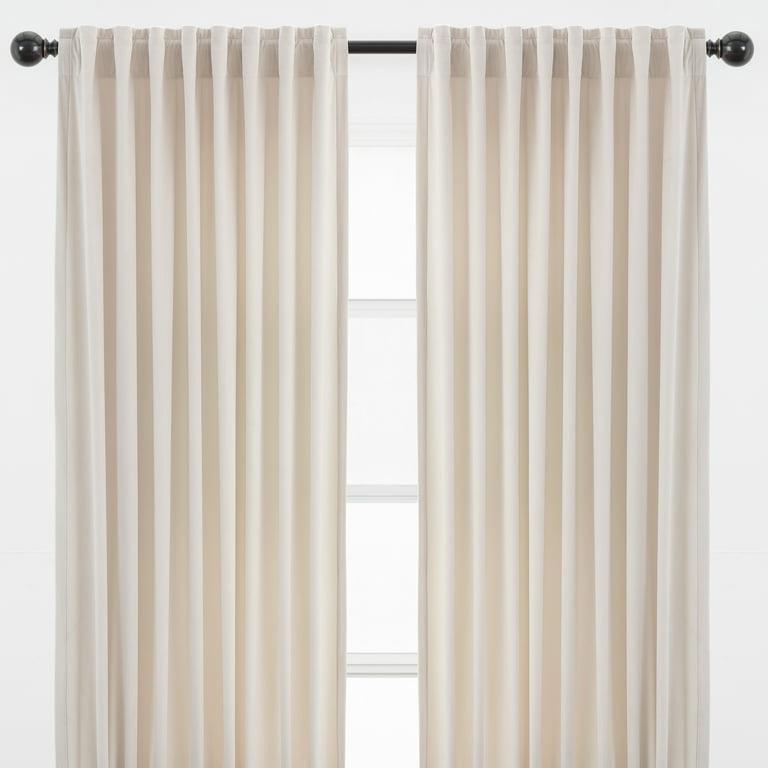 Pair of White Velvet Curtains, Bedroom Velvet Curtains, Living Room Velvet  Curtains, off White Velvet Curtains 