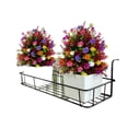 thumbnail image 4 of Artificial Camellia Flower 2 Pack with Ground Stakes Lifelike Silk Faux Flowers for Outdoor Garden Decor Grave Memorial Cemetery Planter Wedding Aisle Patio Mailbox Entryway Sympathy Gift, 4 of 9