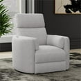 thumbnail image 4 of Rosebery Kids Manual Recliner Swivel Accent Chair in Angora Linen, 4 of 10