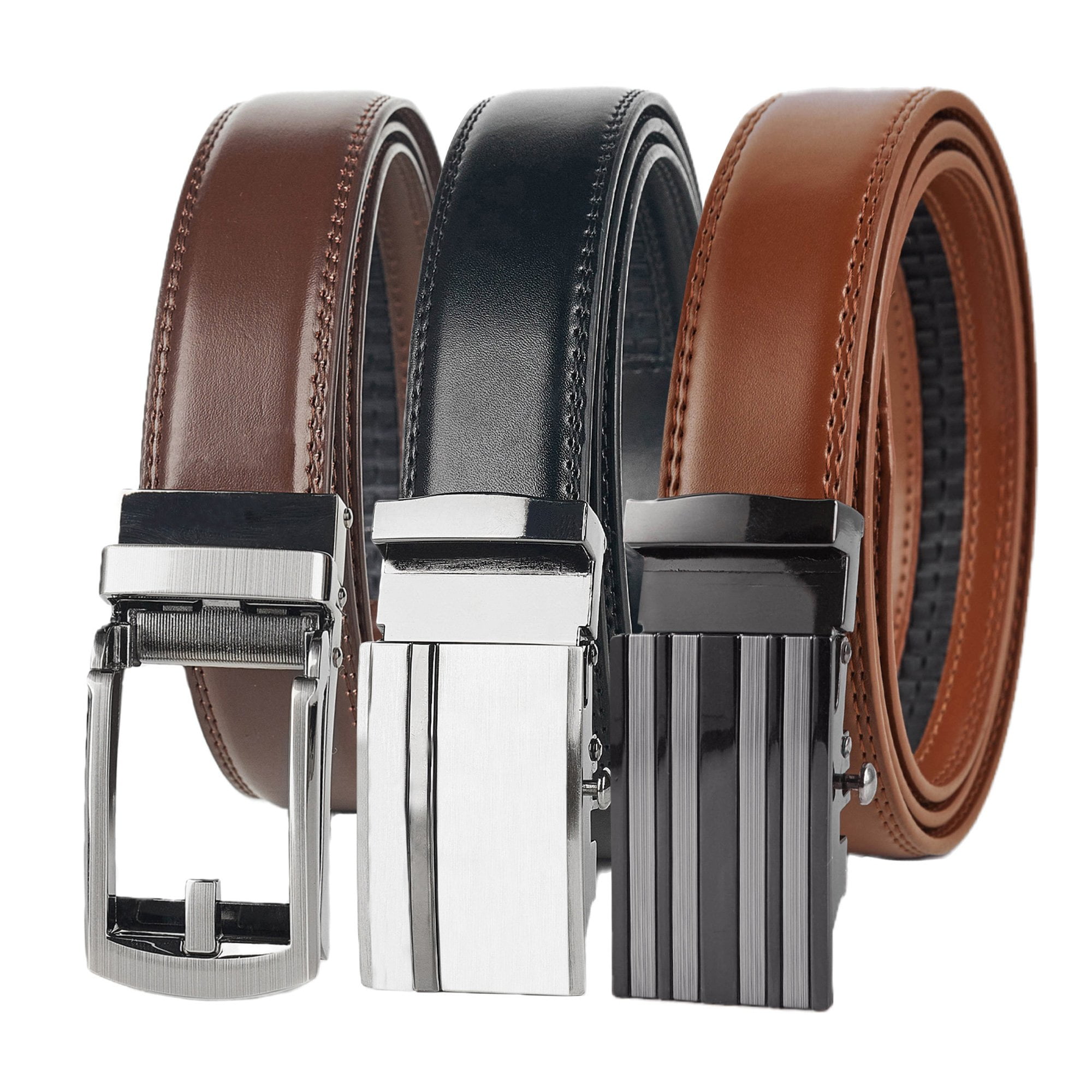 Brand New Mens Belts Black Brown Blue White Green Leather Straps Automatic  Buckles Waistband For Men Dress Jeans Casual Formal