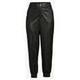 thumbnail image 6 of Sofia Jeans Women's High Rise Faux Leather Jogger Pants, 6 of 6