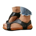 thumbnail image 3 of Women's Adjustable Arch Support Sandals Orthotic Slip-On Beach Casual Open Toe Comfort, 3 of 7