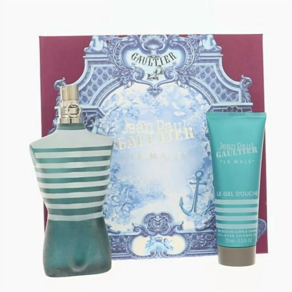 Jean Paul Gaultier Le Male 2 Piece Set For Men: 4.2 Oz Eau De Toilette Spray, 2.5 Oz All-Over Shower Gel