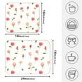 thumbnail image 2 of Ryvnso Roses Flowers-i2 Dish Drying Mat for Kitchen Countertop 18x24 Large Dish Pad Drainer Rack Dish Sink Mats, 2 of 7