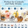 thumbnail image 2 of Artisanal Blue Ringed Octopus Glassware, 3D Ocean Fantasy Stemless Wine Glass with Textured Tentacle Grip, Handcrafted Barware for Cocktails Juice Water, Coastal Decor Gift, 2 of 5