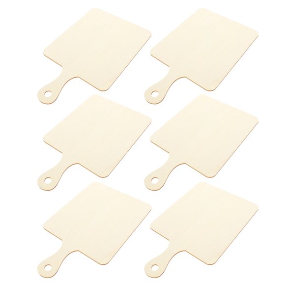 6 Pcs Chopping Board with Handle Kids Cutting Boards DIY Craft Toy Tablescape Decor Butter Tray Charcuterie Child