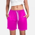 thumbnail image 6 of Women's Fashionable Printed Drawstring Shorts Summer Elastic Waist Casual And Lightweight With Pockets Women's Casual Shorts Women's Tops Short Sleeve Dress Shorts for Women Softball Sliding Shorts, 6 of 7