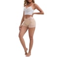 thumbnail image 2 of INSPIRE CHIC Mother's Day Women's Panties High Rise Lace Trim Shaper Shorts Tummy Control Hip Lifter L Apricot, 2 of 6