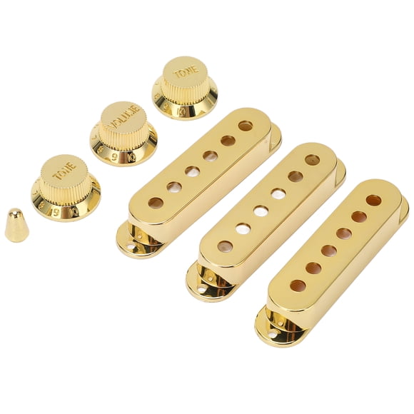 Perillas De Volumen De Guitarra, Cubiertas Doradas Para Pastillas De Guitarras Eléctricas, 6 Orificios, 2T, 1V Para Amantes De La Música