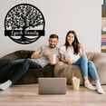 thumbnail image 3 of Custom Metal Signs | Personalized Tree of Life Monogram Name Signs | Metal Letters Wall Art | Outdoor Balcony Decor | Custom Metal Family Sign | Tree Metal Wall Decor for Porch Garden(10inches), 3 of 9