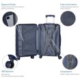 thumbnail image 5 of TUOREN 20'' Hardside Lightweight Luggage and Luggage Set, Blue, 5 of 5