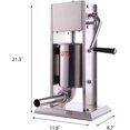 7 Lb Sausage Stuffer Double Speed Stainless Steel Vertical Sausage Makers