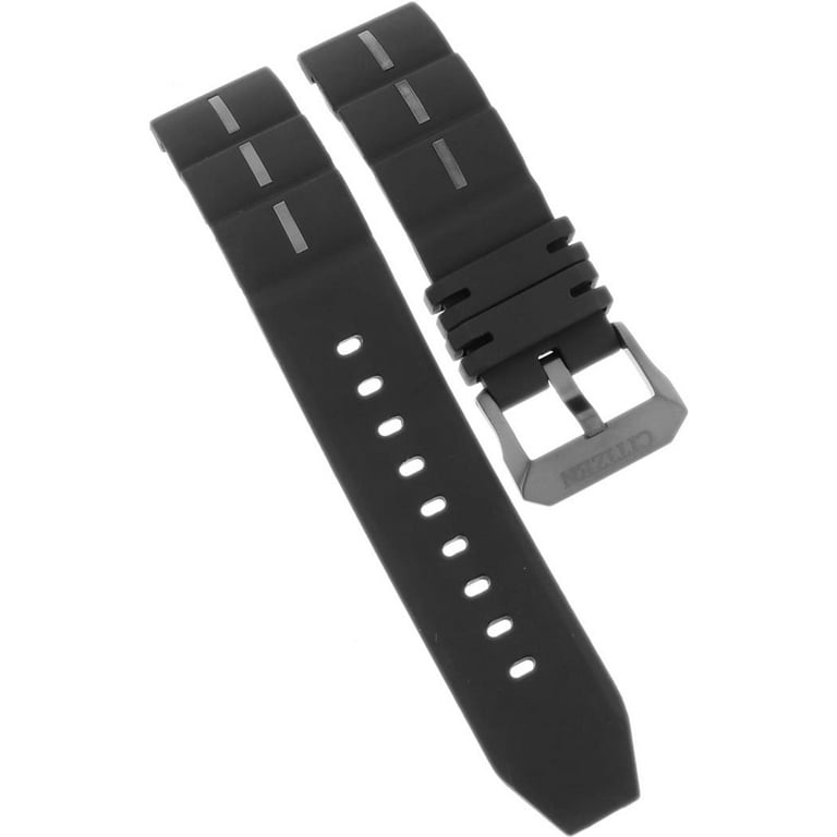 Citizen 19MM Original Black Titanium and Polyurethane Bracelet