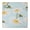 White-228, variant on Square Fitted Tablecloth Waterproof with Watercolor Daisy and Bee Print, Boho Chic Floral Cover for Patio Kitchen Picnic