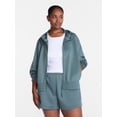 thumbnail image 2 of Avia Women's Plus Size Cropped Zip Hoody, Sizes 1X-4X, 2 of 7