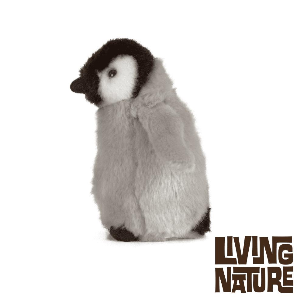 LIVING NATURE PENGUIN WITH CHICK AN392 ANTARTIC EMPEROR BIRD SOFT PLUSH CUDDLY 