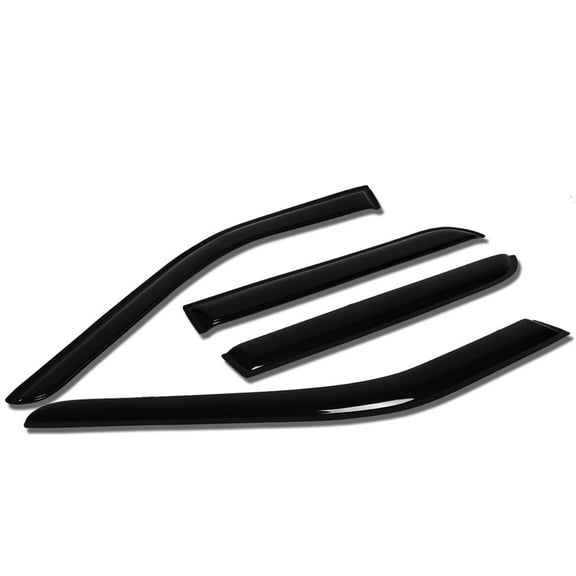 DNA Motoring For 11-17 Ford Explorer Smoked Tint Window Visor Wind Deflector Vent Rain Guard