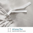 thumbnail image 5 of 800 Thread Count 100% Egyptian Cotton 3 Piece Duvet Set with Zipper Closure & Corner Twin/TwinXL 3 Pc Duvet Set Color Silver Grey Solid, 5 of 7