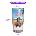 thumbnail image 5 of Merry Christmas Woofmas Xmas Noel Labrador Retriever Elf Candy Cane Snow 20oz Stainless Steel Tumbler Insulated Cup with Lid Lab Dog Lover Gifts - 13017, 5 of 5