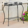 thumbnail image 7 of International Caravan Santa Fe Iron Potting Bench in Matte Brown, 7 of 7