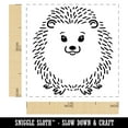 thumbnail image 2 of Sweet Hedgehog Front Self-Inking Rubber Stamp Ink Stamper - Pink Ink - Small 1 Inch, 2 of 7