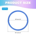 thumbnail image 2 of Uxcell Plastic Ring-Toss Rings for Bottles Carnival Rings Plastic Hoops for Speed and Agility Practice Outdoor Party Blue 4.3 Inch, 2 of 7