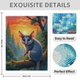 thumbnail image 3 of Diamond Art Kit for Adults, Sunset Forest Cute Creature Scene Diamond Painting for Adults Beginners, DIY Diamond Art Painting Kits, 5D Diamond Painting Crafts for Home Decor 12x16 Frameless, 3 of 7