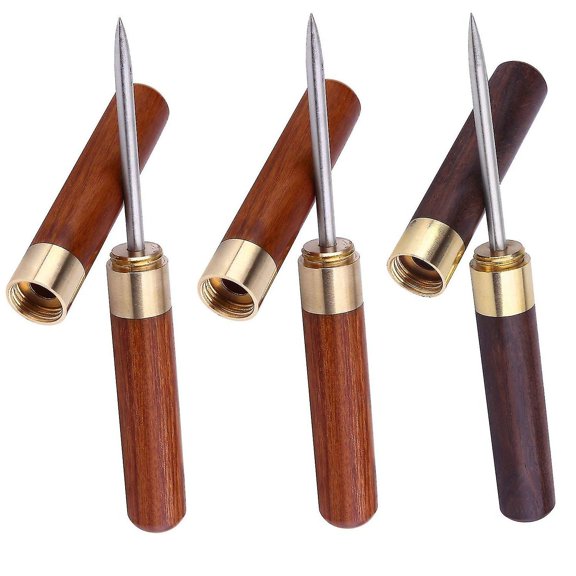 Pcs Stainless Steel Ice Picks With Wooden Handle And Safety Cover