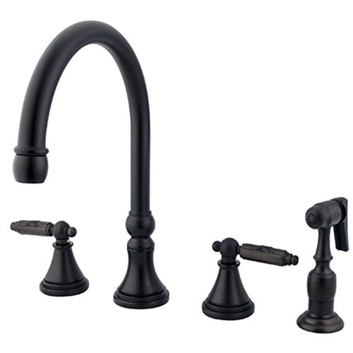 Gourmetier GS2795GLBS Two Handle Kitchen Faucet, Oil Rubbed Bronze