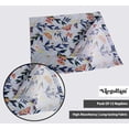 thumbnail image 3 of Vargottam Butterfly & Bloom Print Cotton Napkins Set of 12, 20x20 Inches, Blue Sturdy and Stylish Table Napkin, Perfect for Summer Parties, Picnics, Teas, and Party Gatherings Machine Washable, 3 of 7