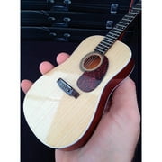 Classic Natural Finish Acoustic Miniature AXE Guitar Replica - Officially Licensed Collectible (AC-001)