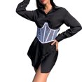 thumbnail image 4 of Fortune Women Gothic Corset Top Curve Shaper Modeling Strap Slimming Waist Belt, 4 of 9