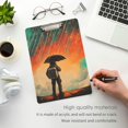 thumbnail image 3 of FORMRS Acrylic Clipboard with Low Profile Clip Standard A4 Letter Size, 12.5" x 9", Astronaut in Rain, 3 of 8
