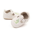 thumbnail image 3 of Baby Sweetie Baby Girls Princess Shoes, Soft PU Leather Embroidery Flower Non-slip First Walker Shoes Toddler Shoes, 3 of 6