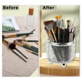 thumbnail image 7 of Makeup Brush Holder 360° Rotating Makeup Organizer for Vanity for Desktop for Bathroom Countertops Clear, 7 of 7