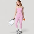 thumbnail image 6 of Women's High Waist Seamless Leggings with Tummy Control and Sculpting Fit for Active or Casual Everyday Wear - Medium, Pink, 6 of 7