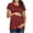Red, variant on Tejiojio Maternity/Labor/Nursing Clothing Maternity Womens Nursing Dot Printing Round Neck Short Sleeve Round Neck Breastfeeding Blouse