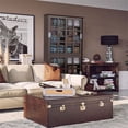 thumbnail image 3 of Atlantic 72" Windowpane Adjust Media Storage Cabinet Tempered Glass in Espresso, 3 of 6