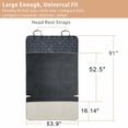 thumbnail image 2 of F-color SUV Cargo Liner para perros, resistente al agua, funda de carga para mascotas, funda para asiento de perro, alfombrilla para SUV, sedanes, furgonetas, con protector de solapa de parachoques, a, 2 of 5