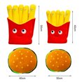 thumbnail image 6 of Kripyery Chips Plush Toy Super Soft Realistic Looking Vibrant Color Vivid Expressions Non-Fading Fried Chips Funny Stuffed Toy Hamburger Throw Pillow Home Supplies, 6 of 8